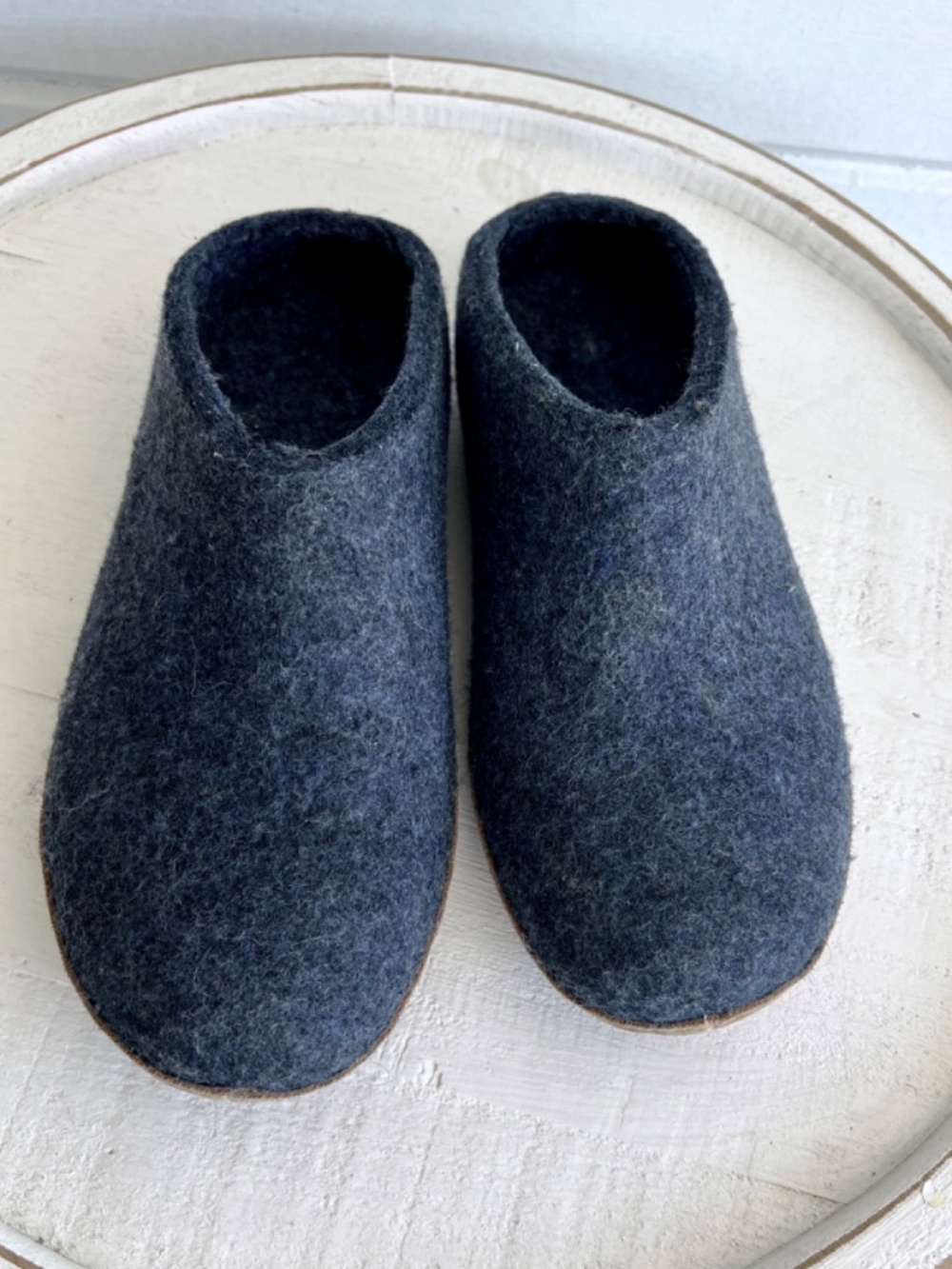 GLERUPS Wool Slip Ons in 'Denim' - 43/ 10 - Picture 3 of 11
